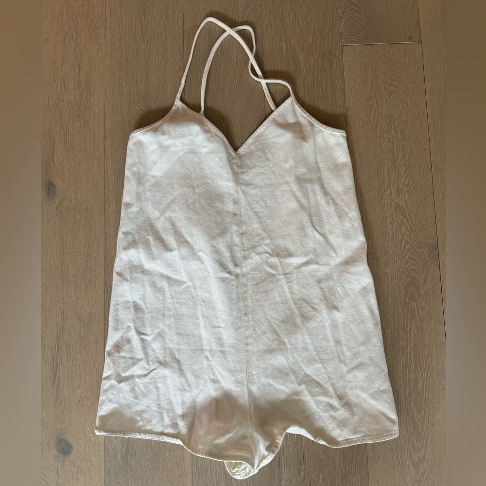 Zara Denim Romper
